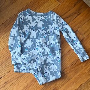 Old Navy Snow Monster pajamas